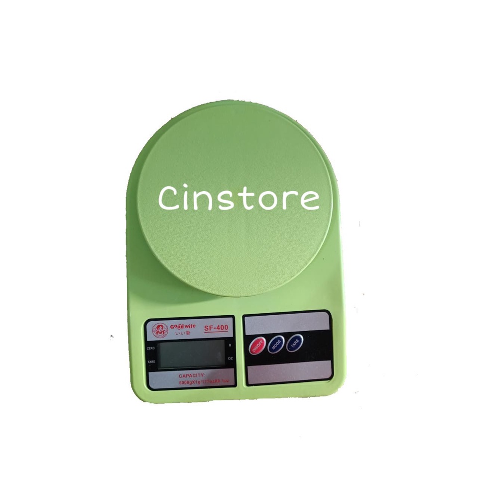 CINSTORE Timbangan Dapur Kue Digital Warna Electronic Kitchen Scale timbangan SF400 timbanganmangkok