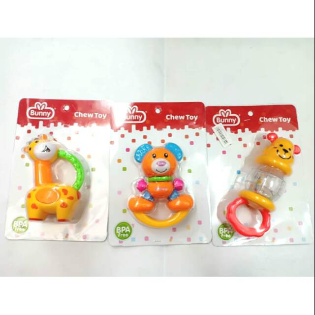 Lusty bunny DT 7104/ DT 7101 chew toy mainan anak bunny