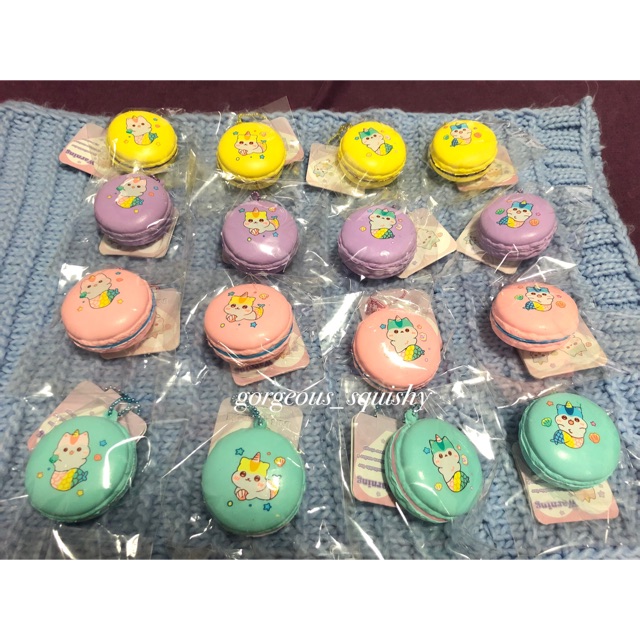 [ LANGSUNG KIRIM ] Squishy licensed poli macaroon mermaid ( macaron ) New with tag by popular boxes
