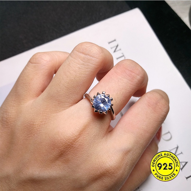 Pt950 Cincin Delapan Hati Delapan Panah Moissanite Untuk Wanita
