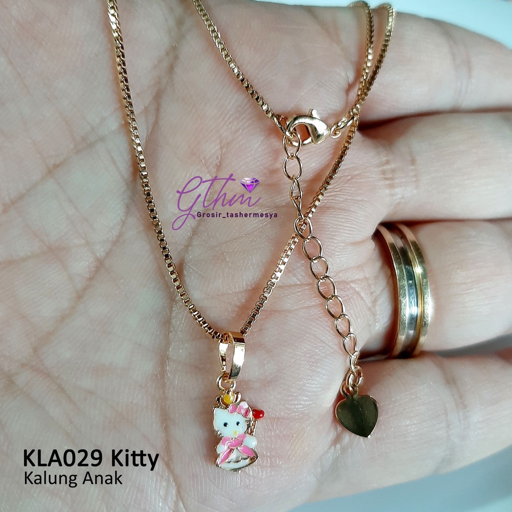 Kalung Anak Kitty Princess Jubah Anti karat Perhiasan fashion Import Anak-anak KLA029 Gthm