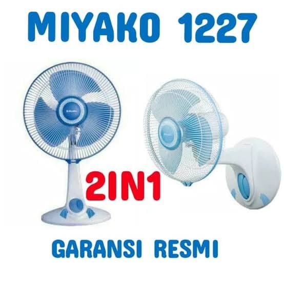 Kipas Angin Duo 12 inch MIYAKO KAD 1227B  1227  Desk Fan Wall Fan 12&quot; Kipas Angin Dinding Meja 12 inci