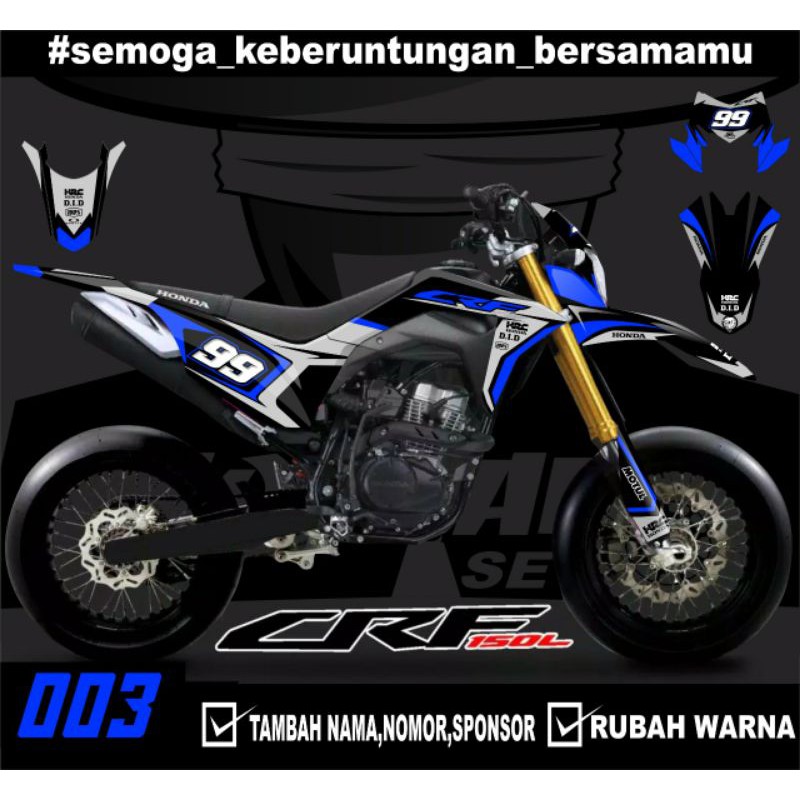 Sticker setiker stiker decal CRF 150 L- Fullbody-Dekal stiker Trail Supermoto laminasi glosy