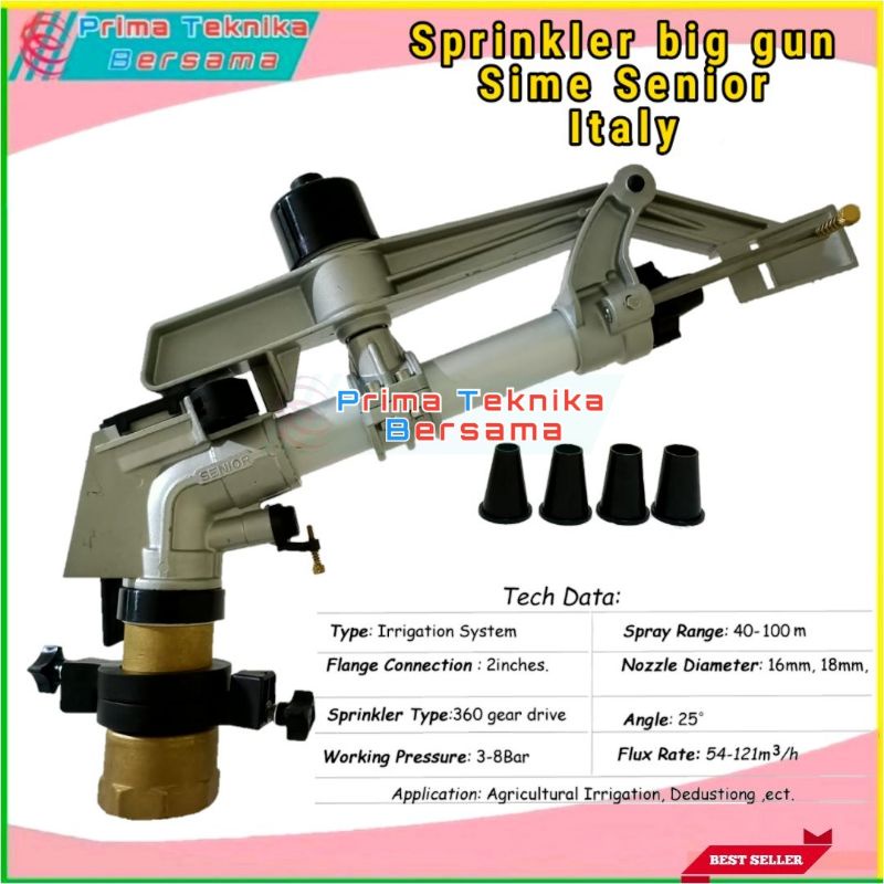 Sprinkler big gun sime senior | sprinkler impact alat siram pertanian