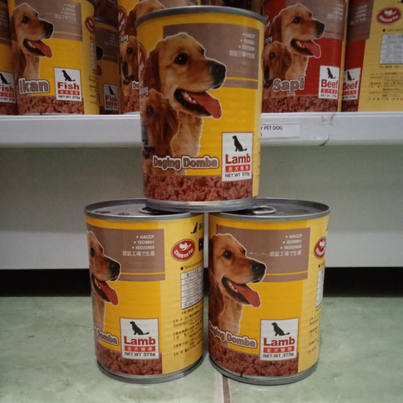 makanan kaleng Anjing Chummy pet Lamb 375g