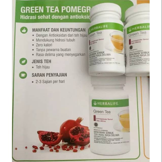 Herbal Tea Concentrate Pomegranate Herbalife Shopee Indonesia