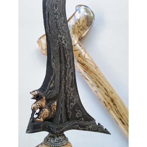 Keris Singo Barong Kinatah Emas murni