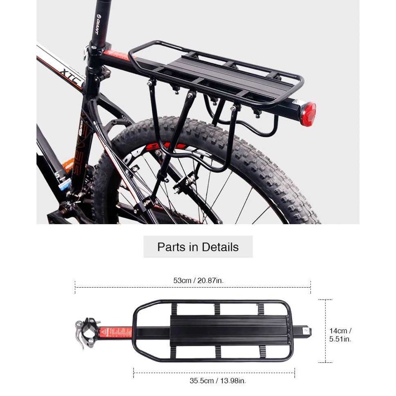 Boncengan Belakang Sepeda Luggage Carrier Rear Rack RCK-103