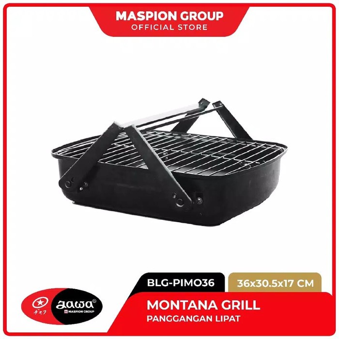 MASPION Panggangan Montana BBQ Grill 36 x 30 cm BBQ Alat Panggang