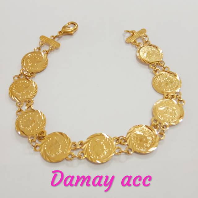 Gelang koin emas xuping