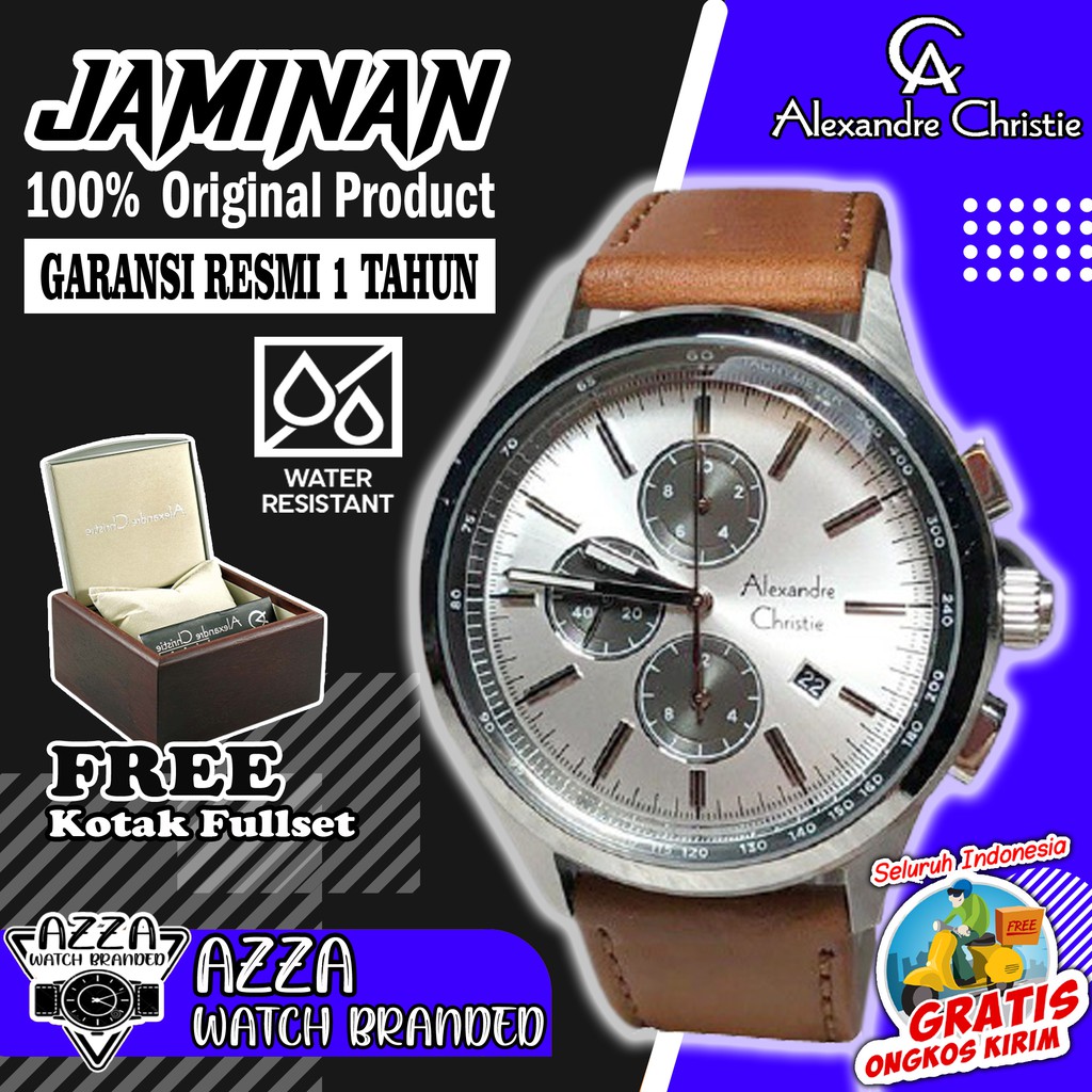 Jam Tangan Pria Original Alexander Alexandre Christie Pria Original AC 6557