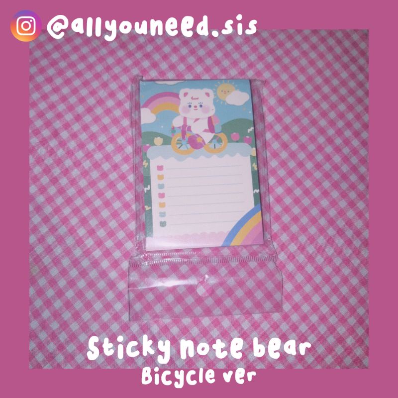 

100 lembar Memo pad cute lucu beruang bear