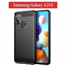 Softcase samsung A21s case ipaky carbone hitam