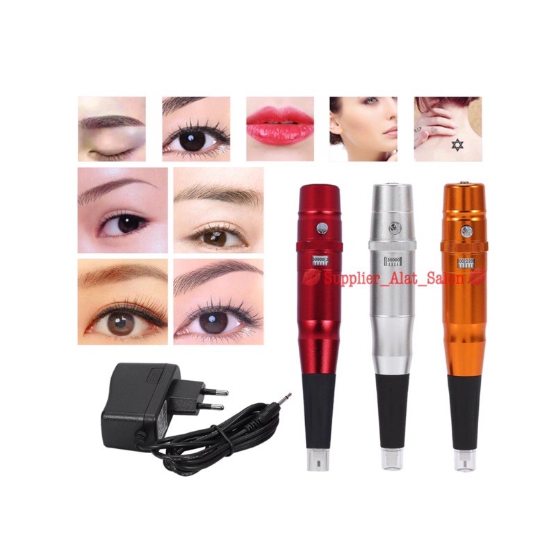 ALAT SULAM ALIS BIBIR TATO / MESIN TATTO MURAH / MICROBLADING EYELINER EYEBROWS PEN MACHINE KIT