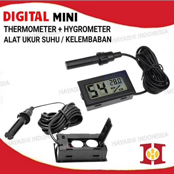 Mini Digital Thermometer Hygrometer Termometer Alat Ukur Kelembaban