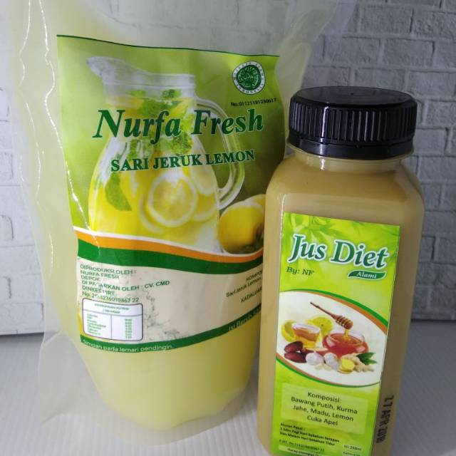 

Sari lemon Nurfa Fresh & Jus Diet (Duo Tokcer)