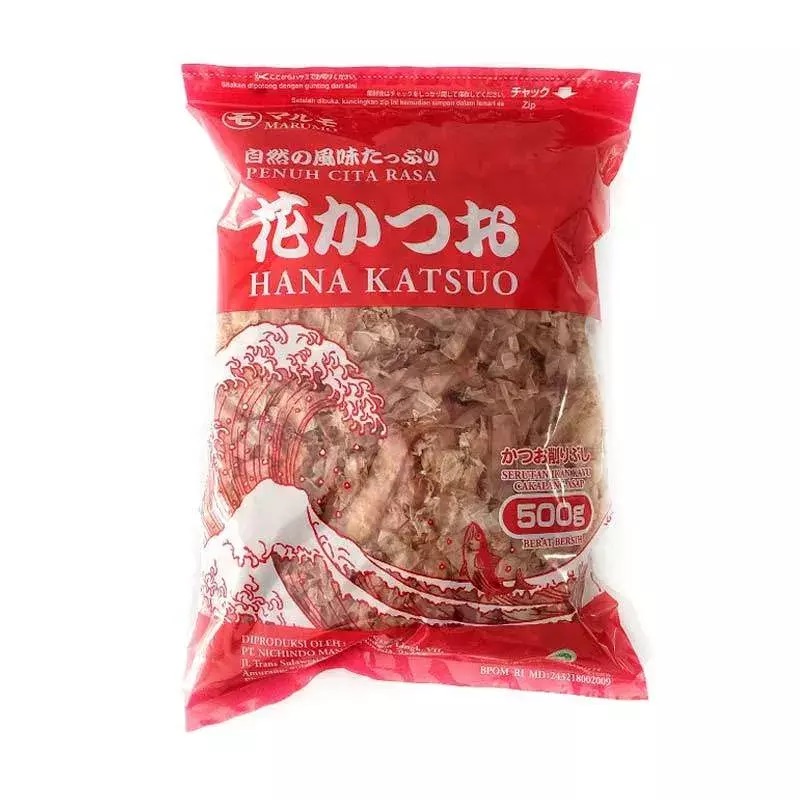 

Marumo Hana Katsuo 500gr - Katsuobushi - Bonito Flakes - Topping Takoyaki 500 gr