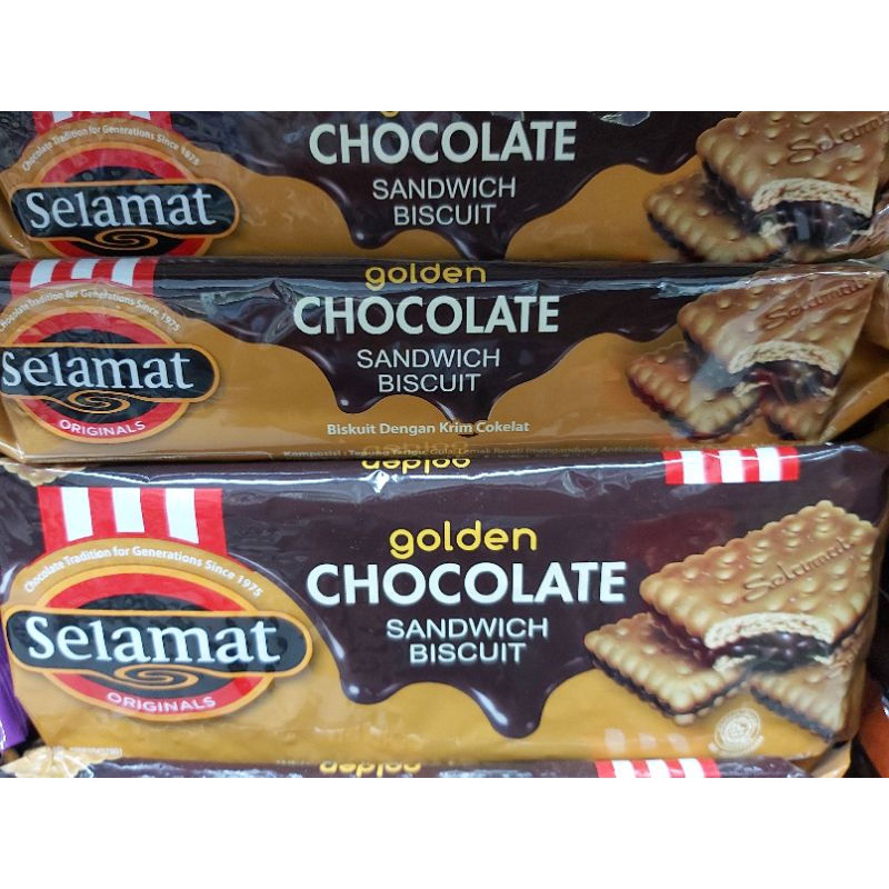 

Biskuit Selamat SANDWICH Golden Chocolate/Chocolate/Black Vanila 102 gram