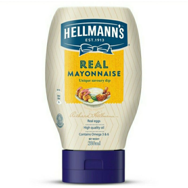 

Hellmann's Real Mayonnaise 280 gr | Helmans saus mayones