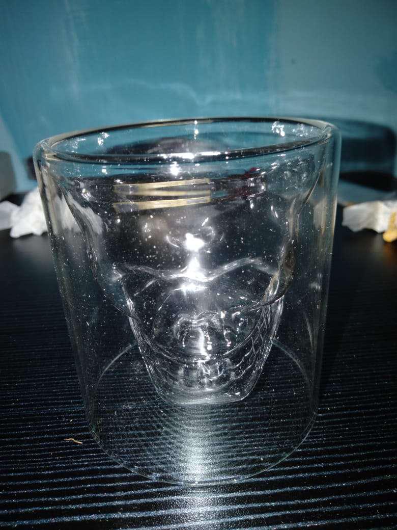 Doomed Gelas Wine Double Glass Crystal Beer Mug 150ml - Sg-02 - Transparent<br />