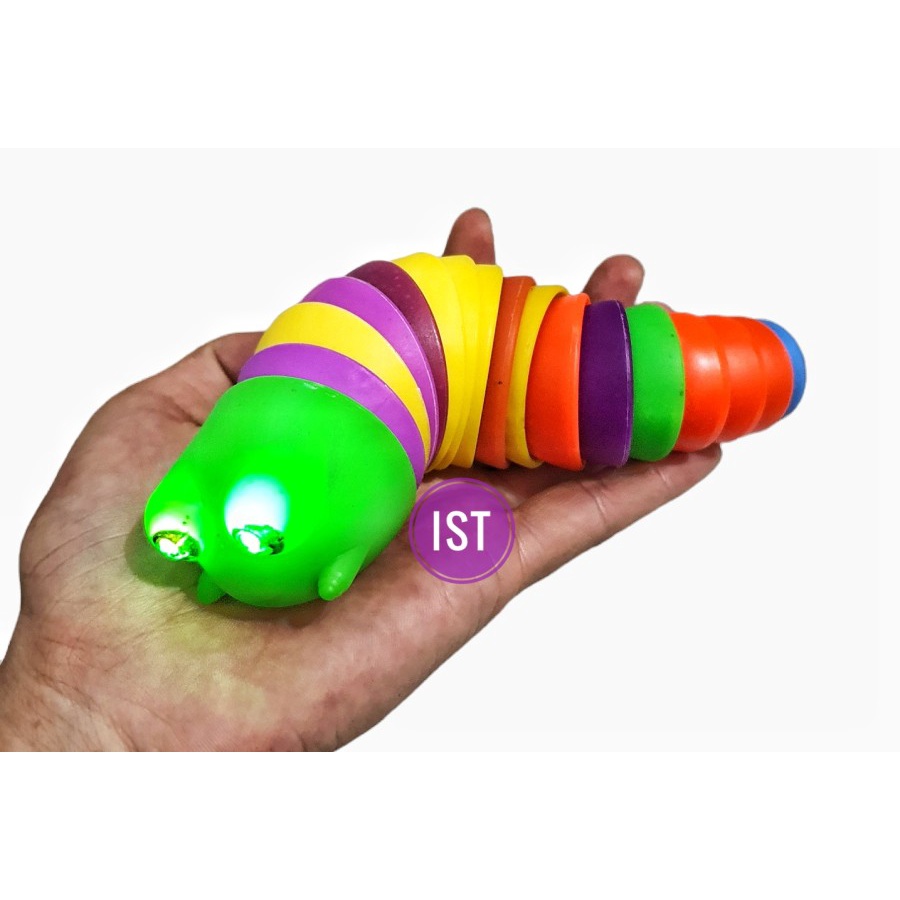 MWN Mainan Fidget Caterpillar Ulat with Light BBR261