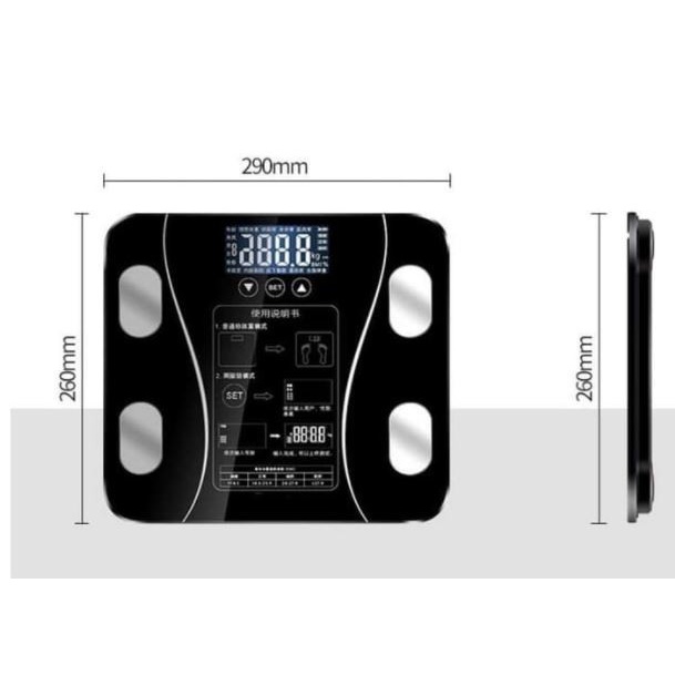 timbangan badan fat monitor digital scale with bluetooth app smart scale