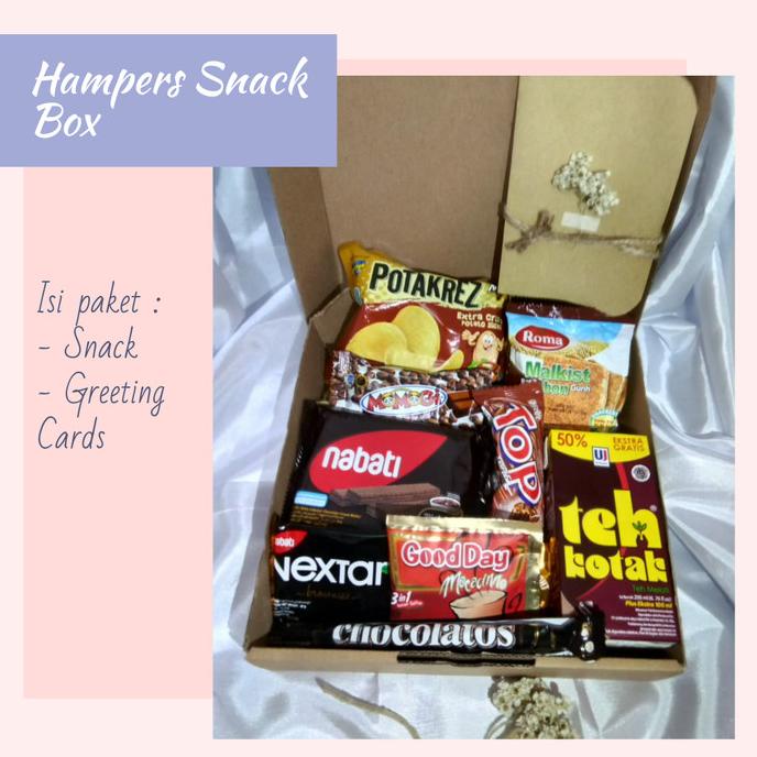 

Best Product!!! Hampers Gift Box / Hampers Snack / Snack / Hampers Wisuda / Sweetgift - Paling Dicari