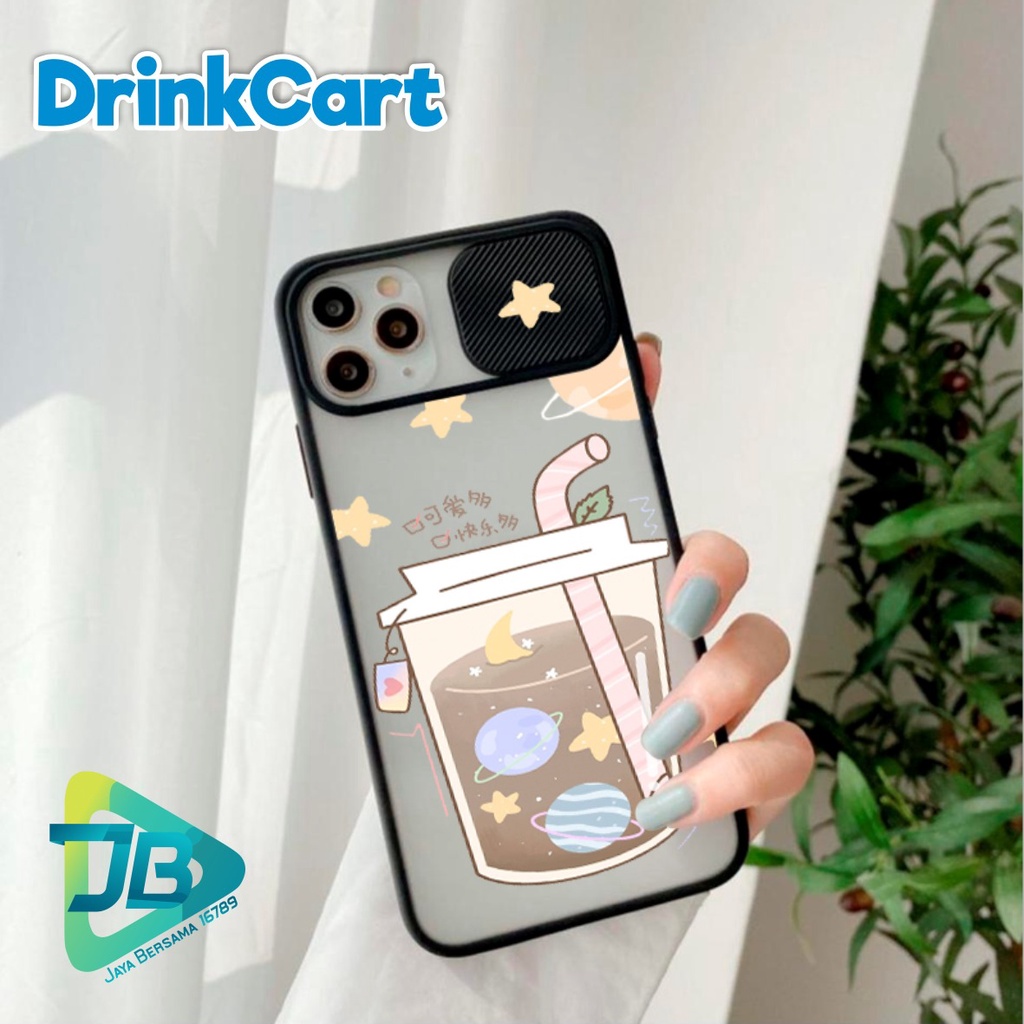SOFTCASE SLIDE KAMERA DRINKCART OPPO VIVO SAMSUNG XIAOMI REALME IPHONE ALL TYPE JB4936