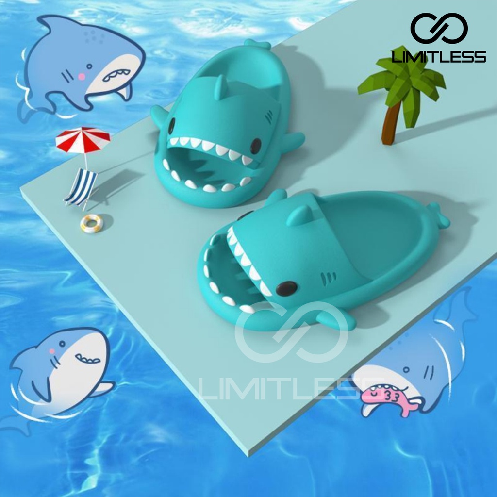 Sendal Selop Anak Baby Shark Extralight Phylon Limitless Sandal Anak Karakter Hiu Cowok Cewek Unisex