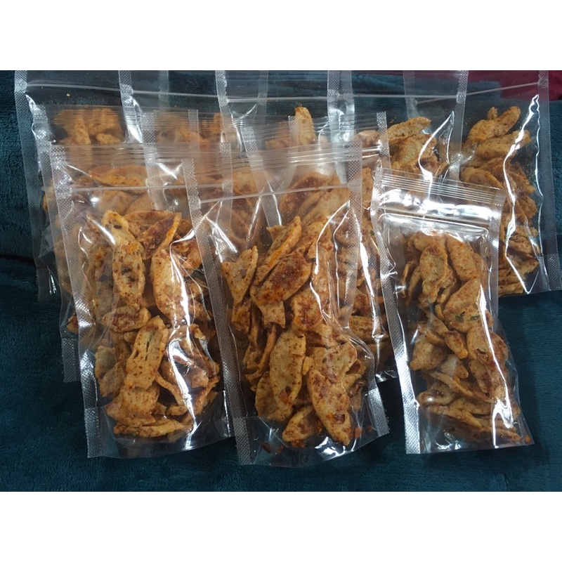 

Otak Otak Goreng Kriuk Pedas Gurih/Pedas Daun Jeruk/ Ekstra Bawang goreng