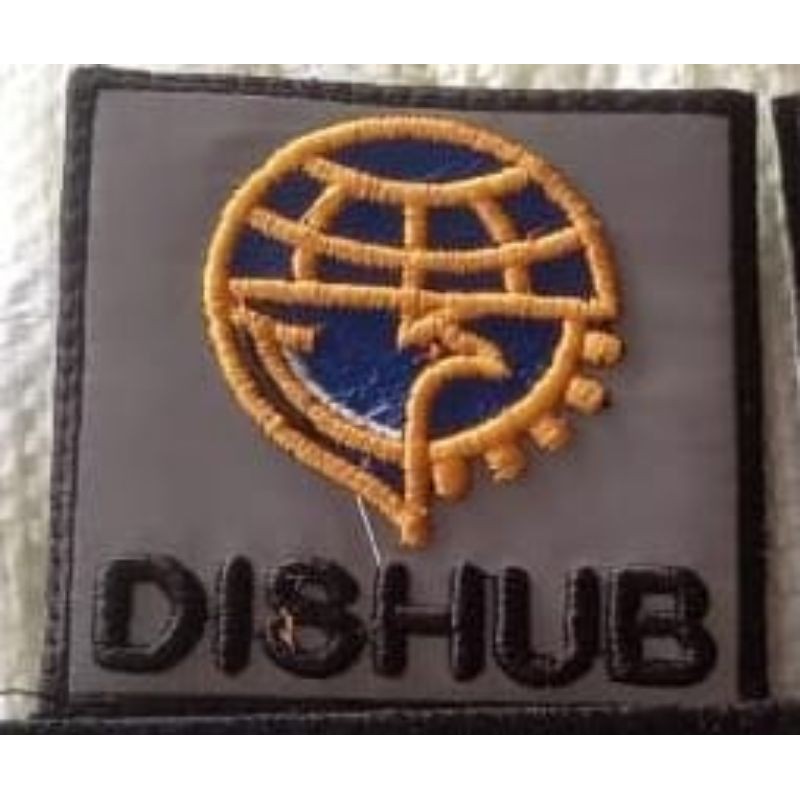 Logo custom bordir komputer Velcro