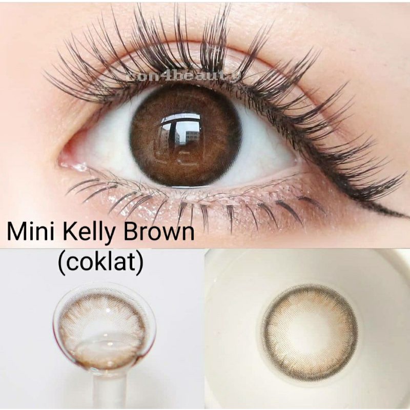 Softlens MINI KELLY GRAY Kitty kawaii Normal Minus s.d -10.00 softlen natural