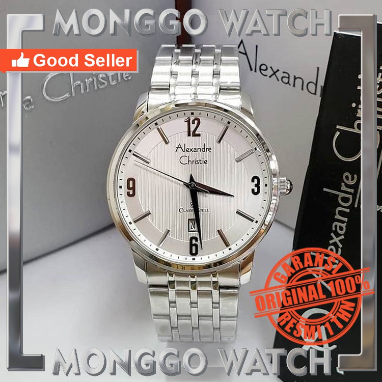 JAM PRIA ALEXANDRE CHRISTIE AC 8327 SLWT ORIGINAL BERGARANSI RESMI