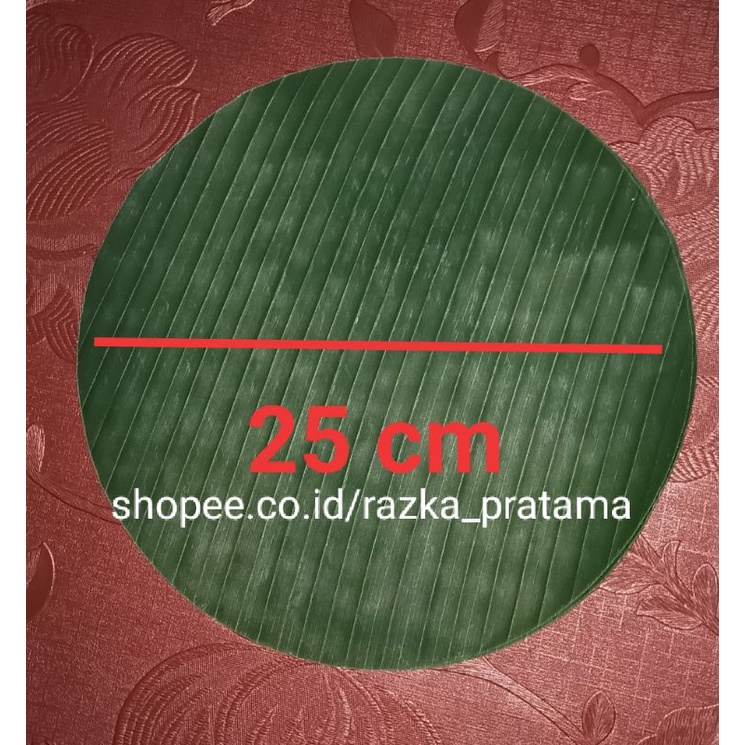 

Daun Pisang Batu Fresh Bulat 20cm 23cm 25 cm