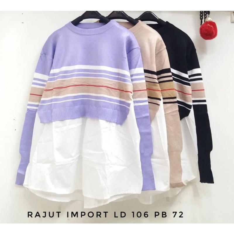 BLOUSE RAJUT IMPORT PREMIUM / ATASAN RAJUT IMPORT
