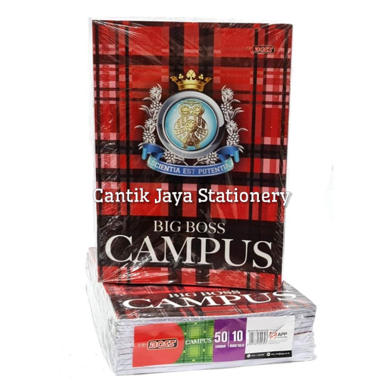 

Buku Tulis Boxy 50 BIG BOSS 50lbr per pak (10buku)