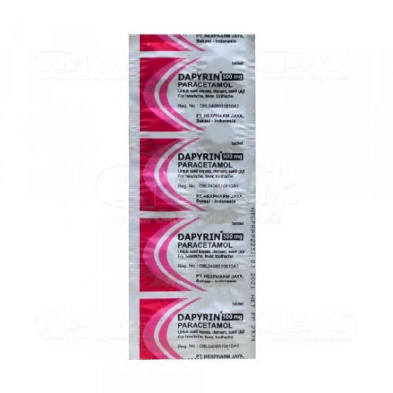 Dapyrin Tablet / Demam / Sakit Kepala / Dapyrin