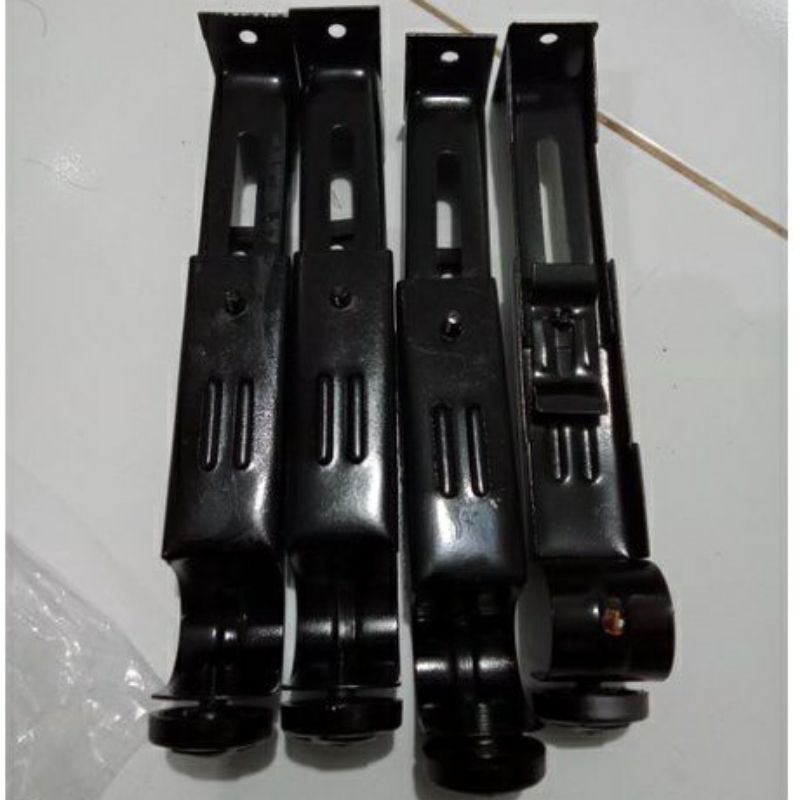 [PER PCS]BRACKET GORDEN HITAM/KAKI PENYANGGA BATANG GORDEN/RELL GORDEN