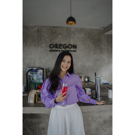 Loona Top by Keenanthi / Kemeja Balon / Kemeja Oversize