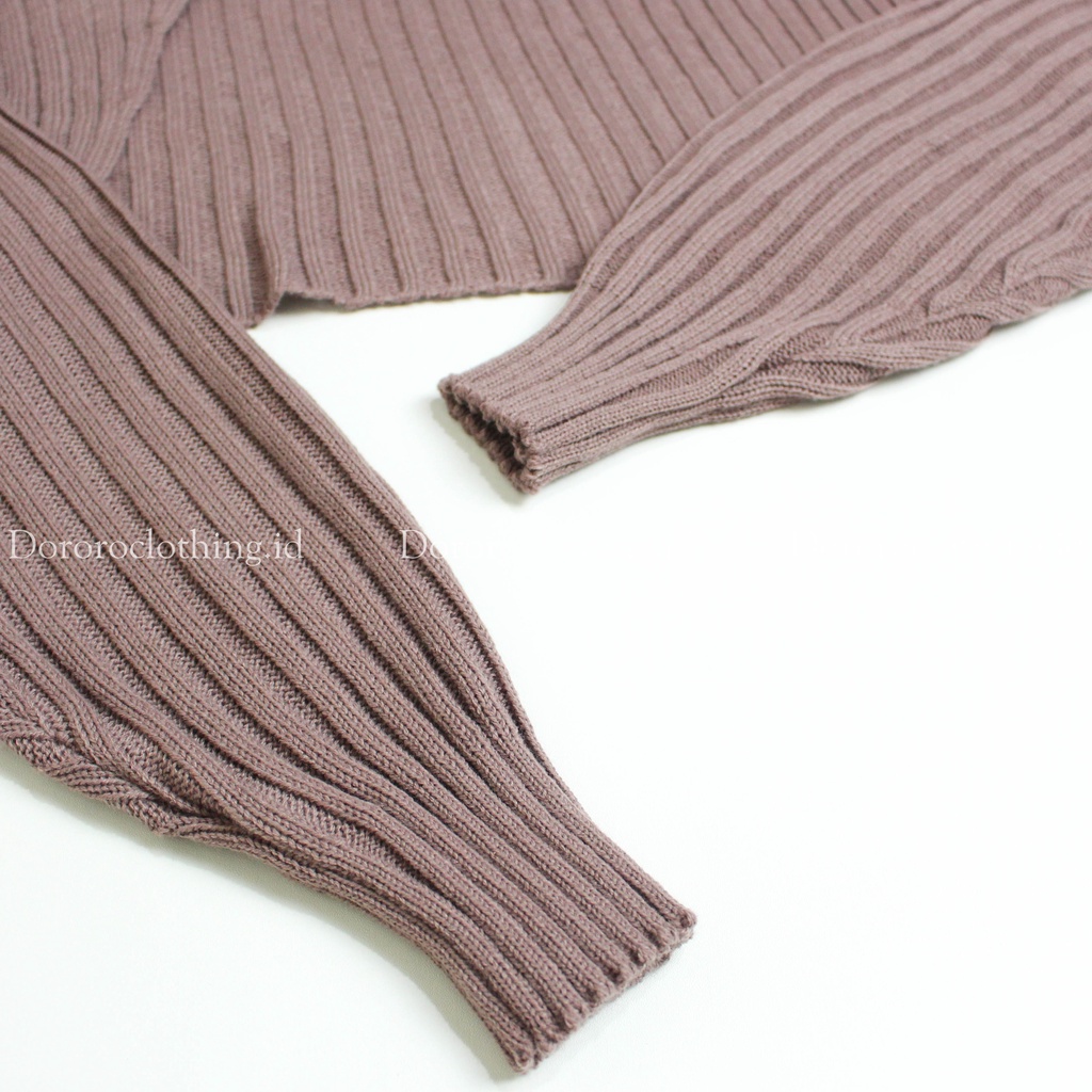 Bolero Rajut Wanita Bolero Liam Oversize Crop Cardigan Wanita Lengan Panjang