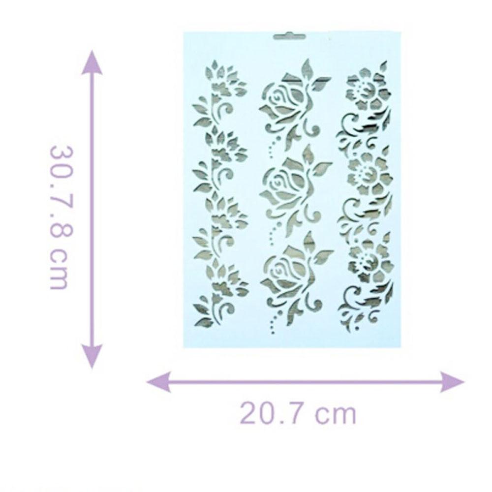 Solighter Layering Stencils Craft Scrapbooking Lukisan Plastik