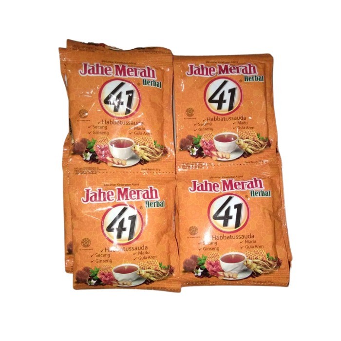 

Jahe Merah 41 Herbal - Habbatusaauda - kemasan 10 Sachet