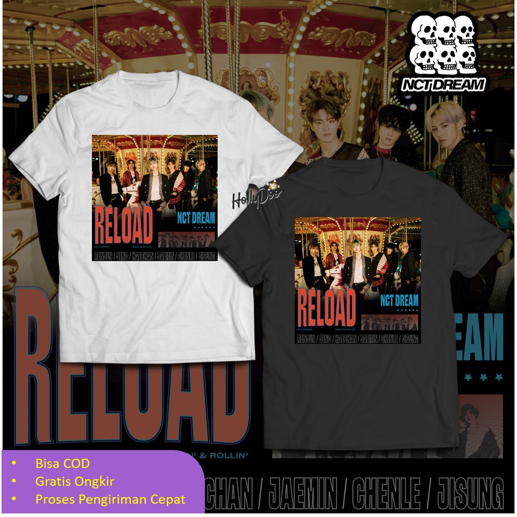 Kaos NCT Dream T-Shirt Mark Renjun Jeno Haechan Jaemin Chenle Jisung