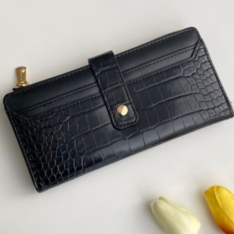 Nicole Wallet Jims Honey Dompet Panjang Croco Ringan Wanita