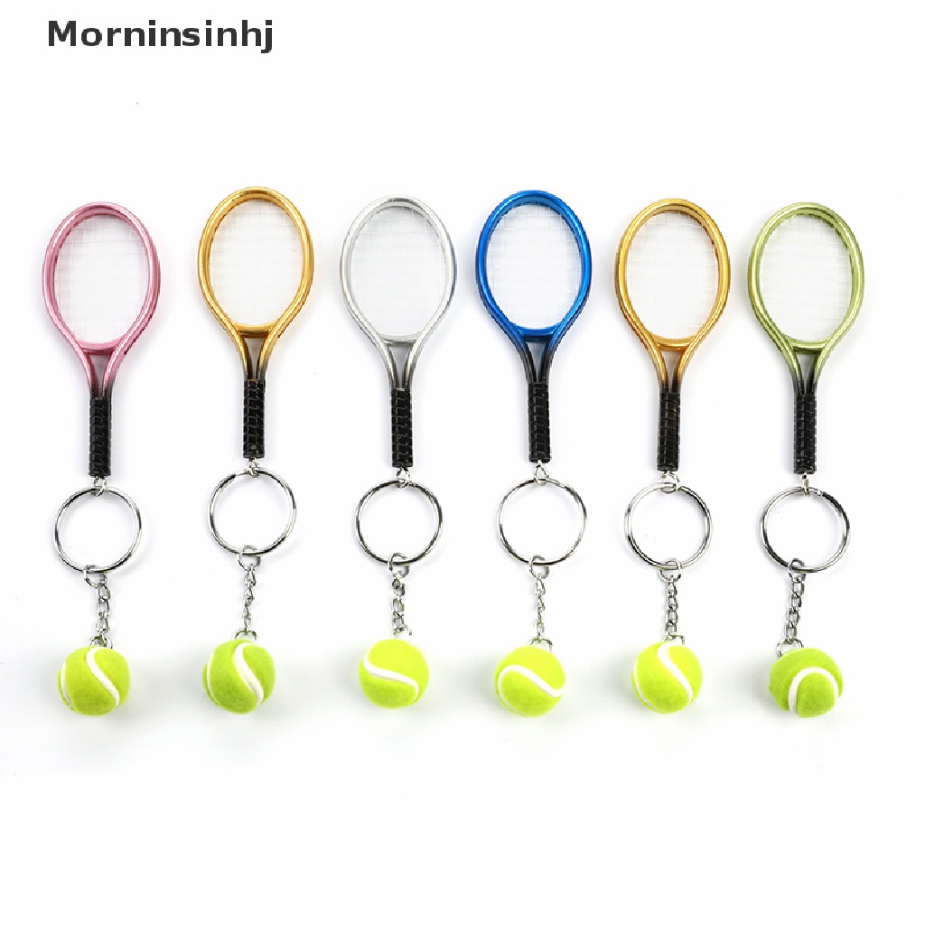 Mornin Lucu Olahraga Raket Tenis Mini Liontin Gantungan Kunci Finder Holer Aksesoris Hadiah id