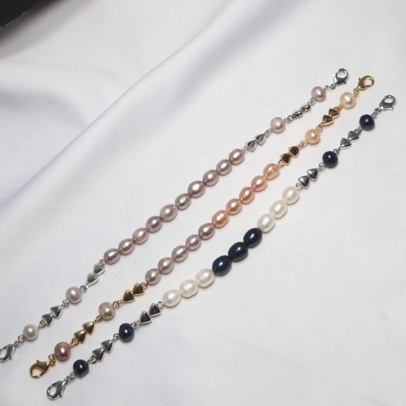 Konektor masker adjustable strap masker 2 in 1 Mutiara air tawar asli lombok setelan aksesoris perhi