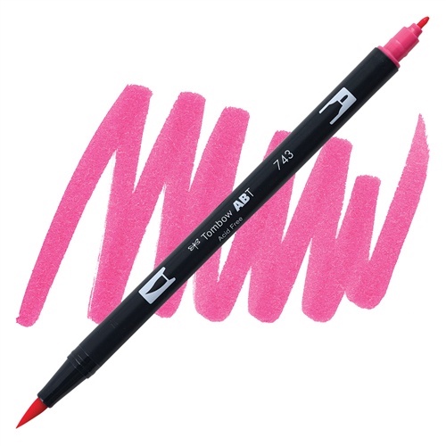 

Tombow Dual Brush Pen Hot Pink Abt 743