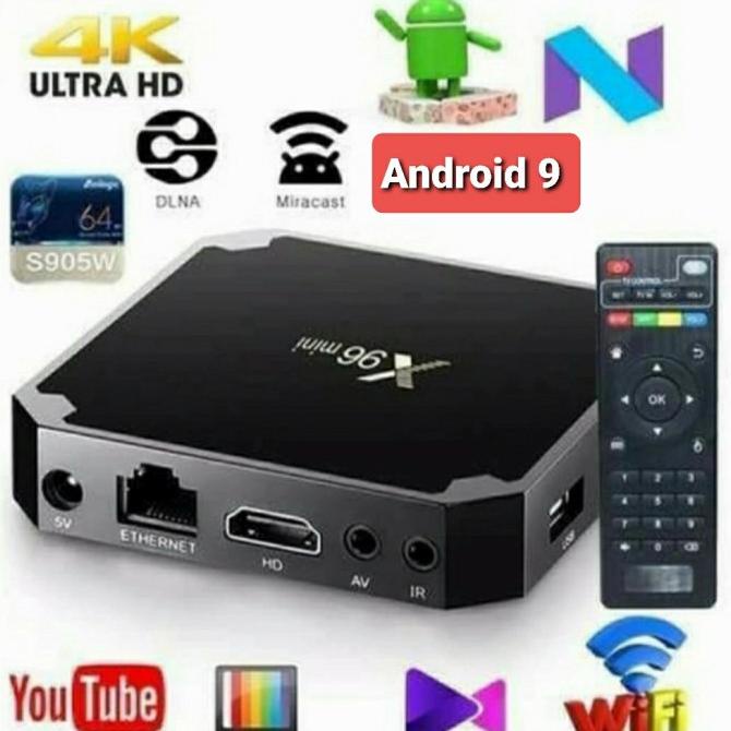 X96 Mini Smart Tv Box Quad Core Android versi 9 TV BOX Terbaru