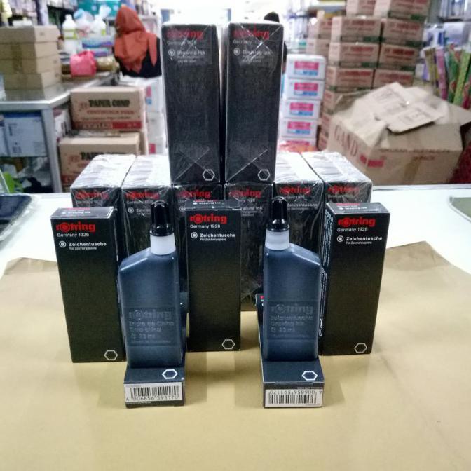 

Ready! Tinta Rapido Rotring Drawing Ink Hitam Terpercaya