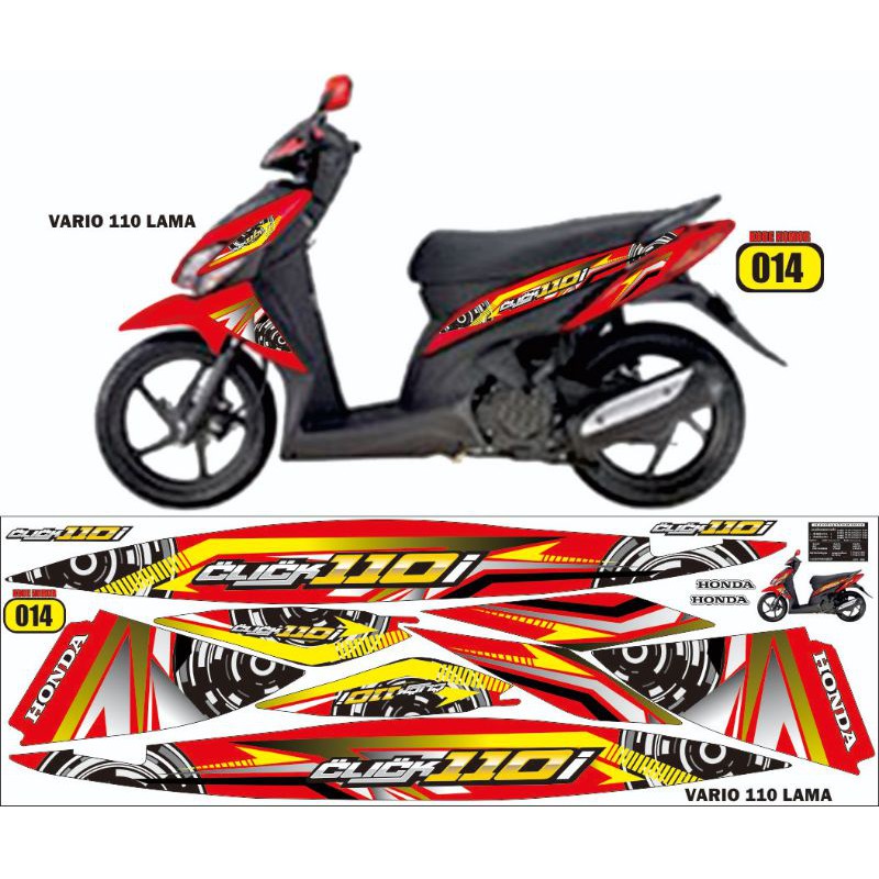 striping variasi honda vario 110 karbu / vario lama / variasi vario 110 / is